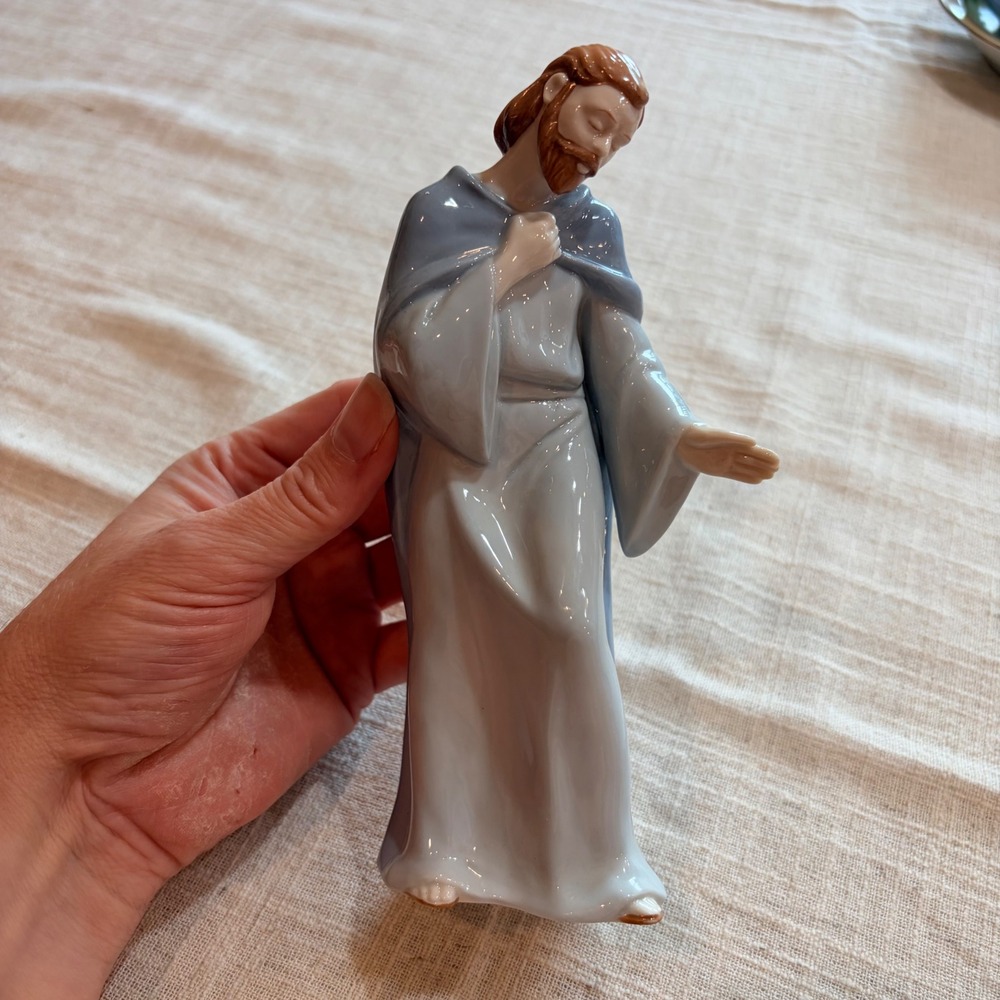 Vintage 1992 Avon Source of Fine Collectibles Saint Joseph Porcelain Figurine